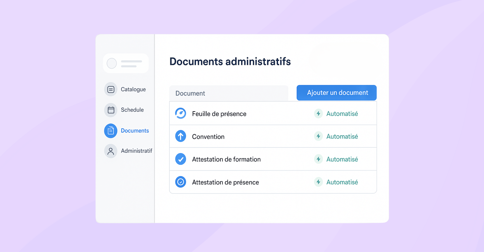 Générer les documents obligatoires de formation