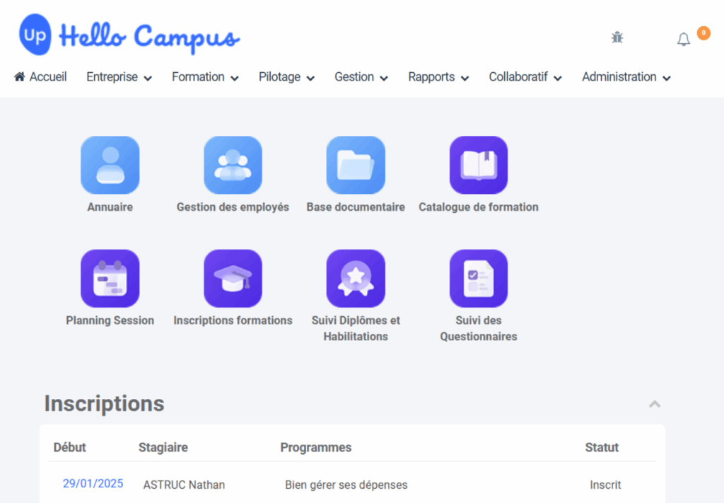 Gérer un organisme de formation interne en ligne