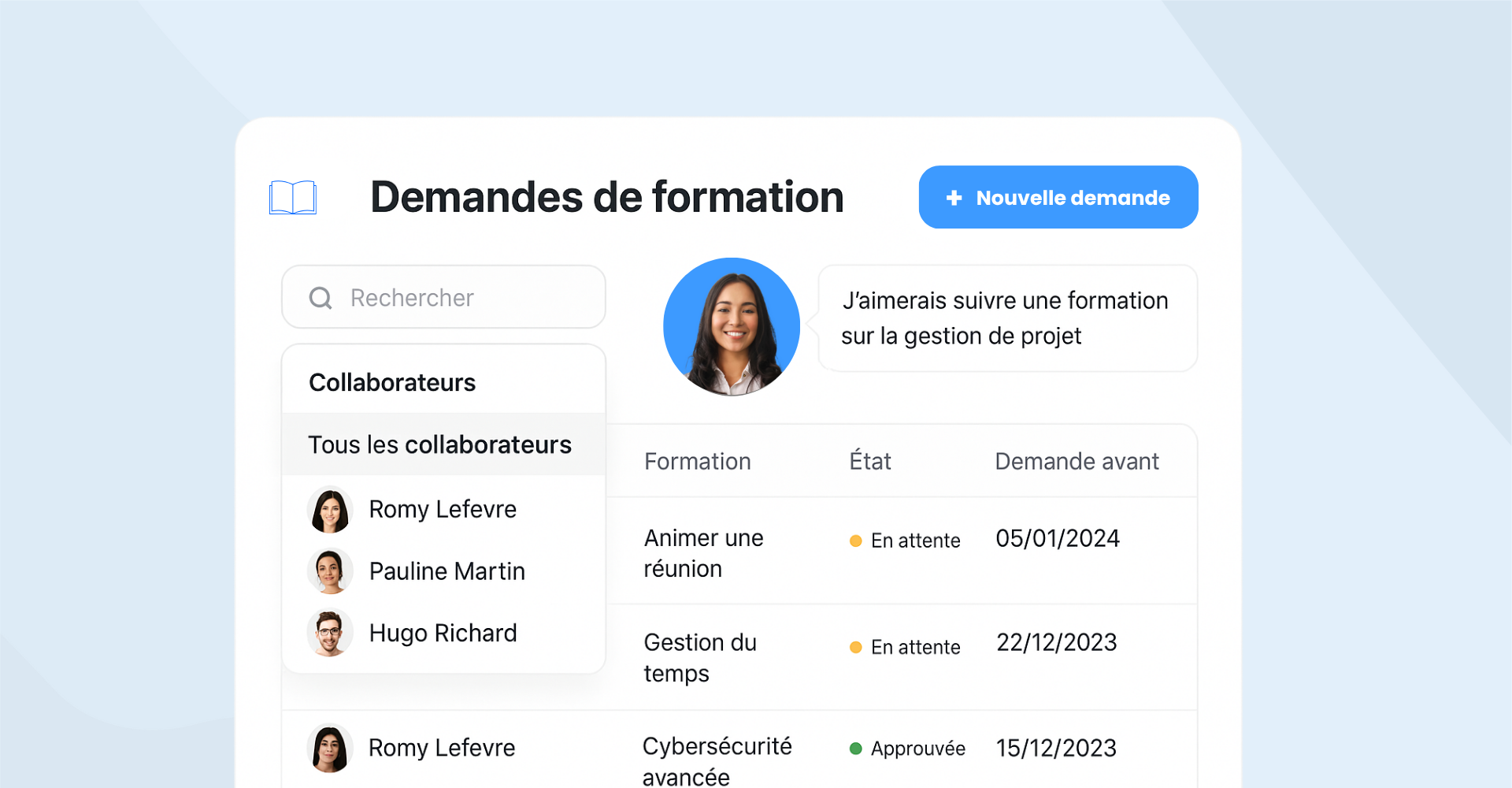 Centraliser les demandes de formation