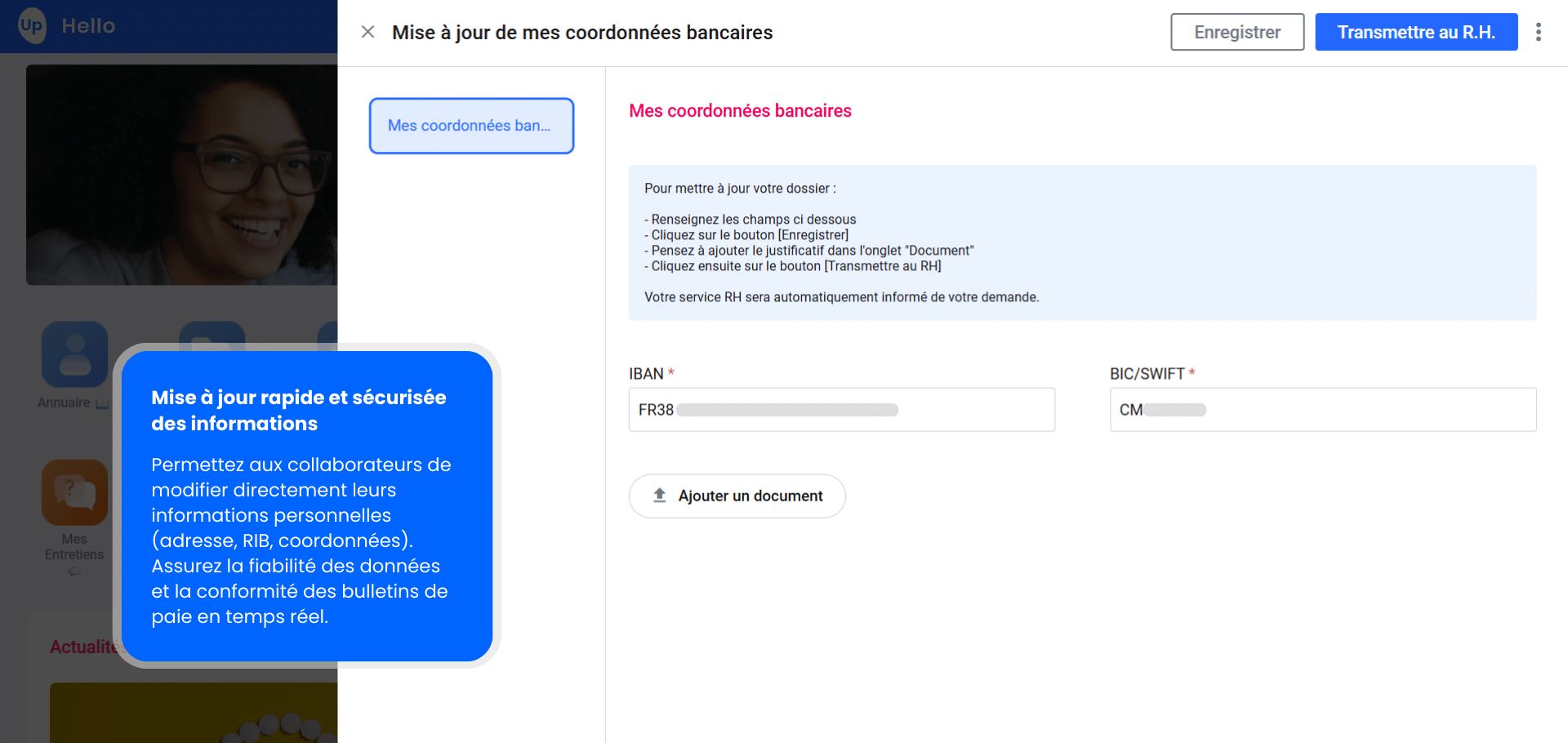 Mettre à jour les données personnelles des salariés