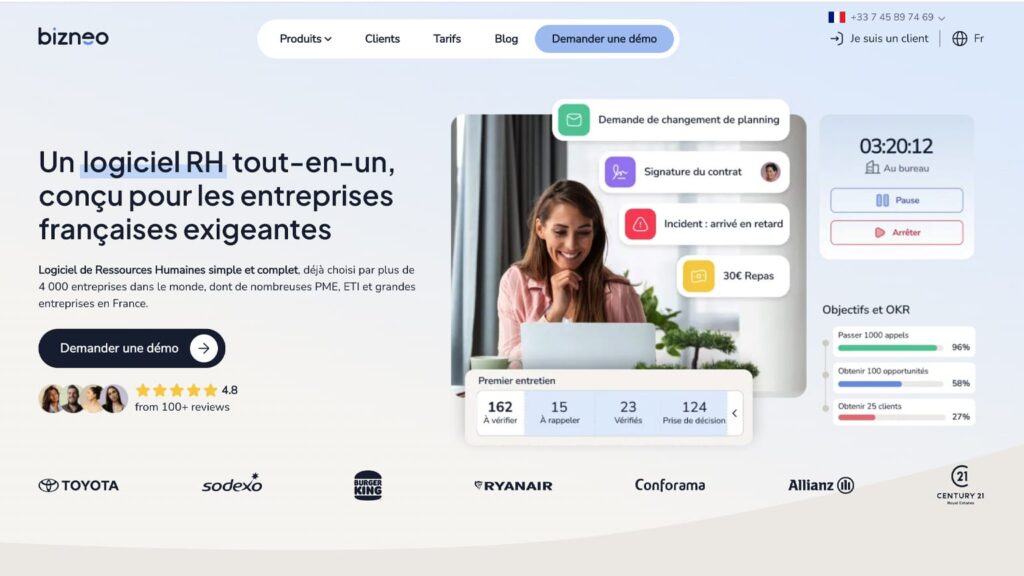 Bizneo HR logiciels SIRH doué pour le recrutement