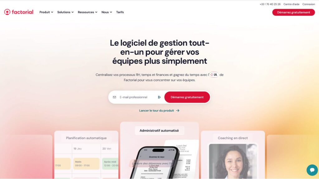 Factorial SIRH orienté simplicité et rapidité
